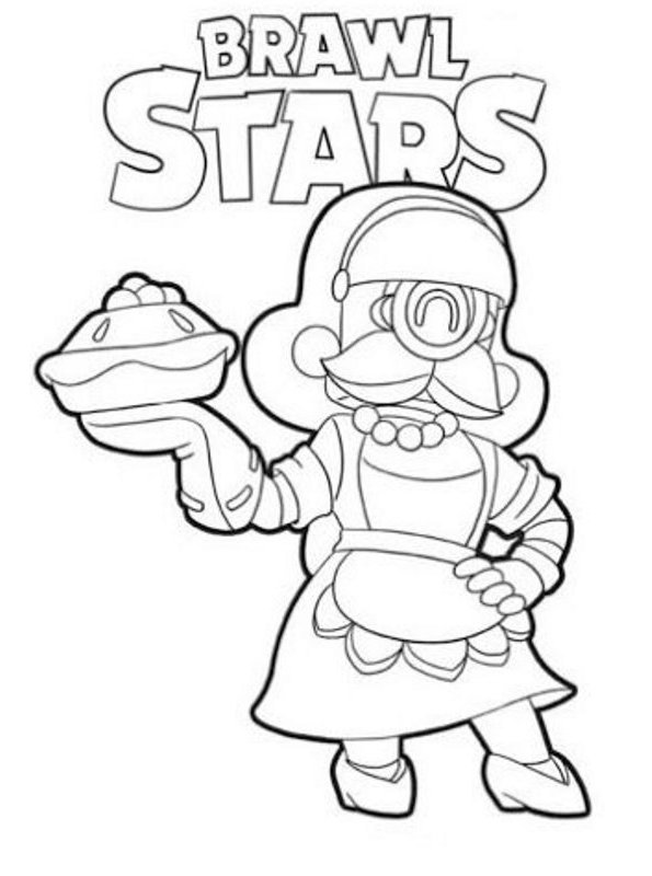 Kids-n-fun.com | Coloring page Brawl Stars Skins leon skin